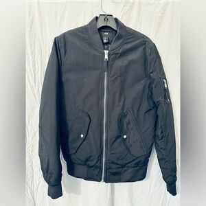 Black Bomber Jacket men’s small H&M - Never worn!
